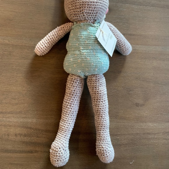 New La De Dah Kids Crocheted Girl Bunny Toy Doll - Picture 3 of 4